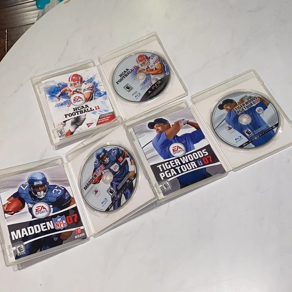 PlayStation 3 NCAA Football 2011 Madden NFL / Tiger Woods PGA Tour 2007 PS3 game